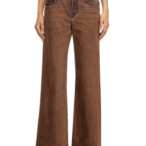 Diesel Flare Jeans 1978 D-Akemi 09L24 Brown Woman