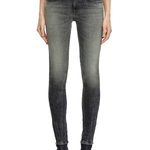 Diesel Skinny Jeans 2017 Slandy 09J08 Black/Dark grey Woman