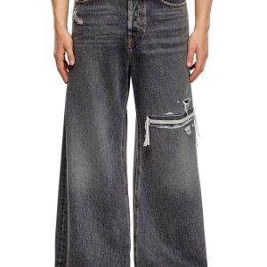 Diesel Relaxed Jeans D-Rise 007F6 Black/Dark grey Man