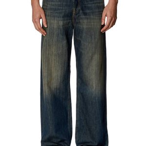 Diesel Relaxed Jeans 2001 D-Macro 09I20 Dark Blue Man