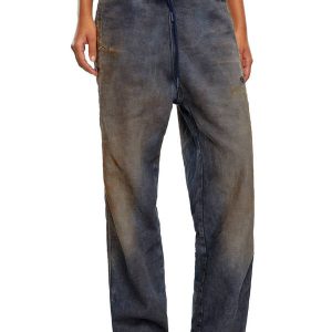 Diesel Relaxed D-Martyans Track Denim 068LV Dark Blue Woman