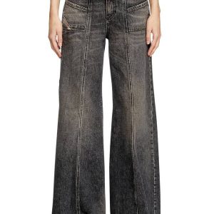 Diesel Flare Jeans D-Akii 007Z2 Black/Dark grey Woman