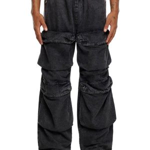 Diesel Relaxed Jeans D-Baertson 0CBDH Black/Dark grey Man